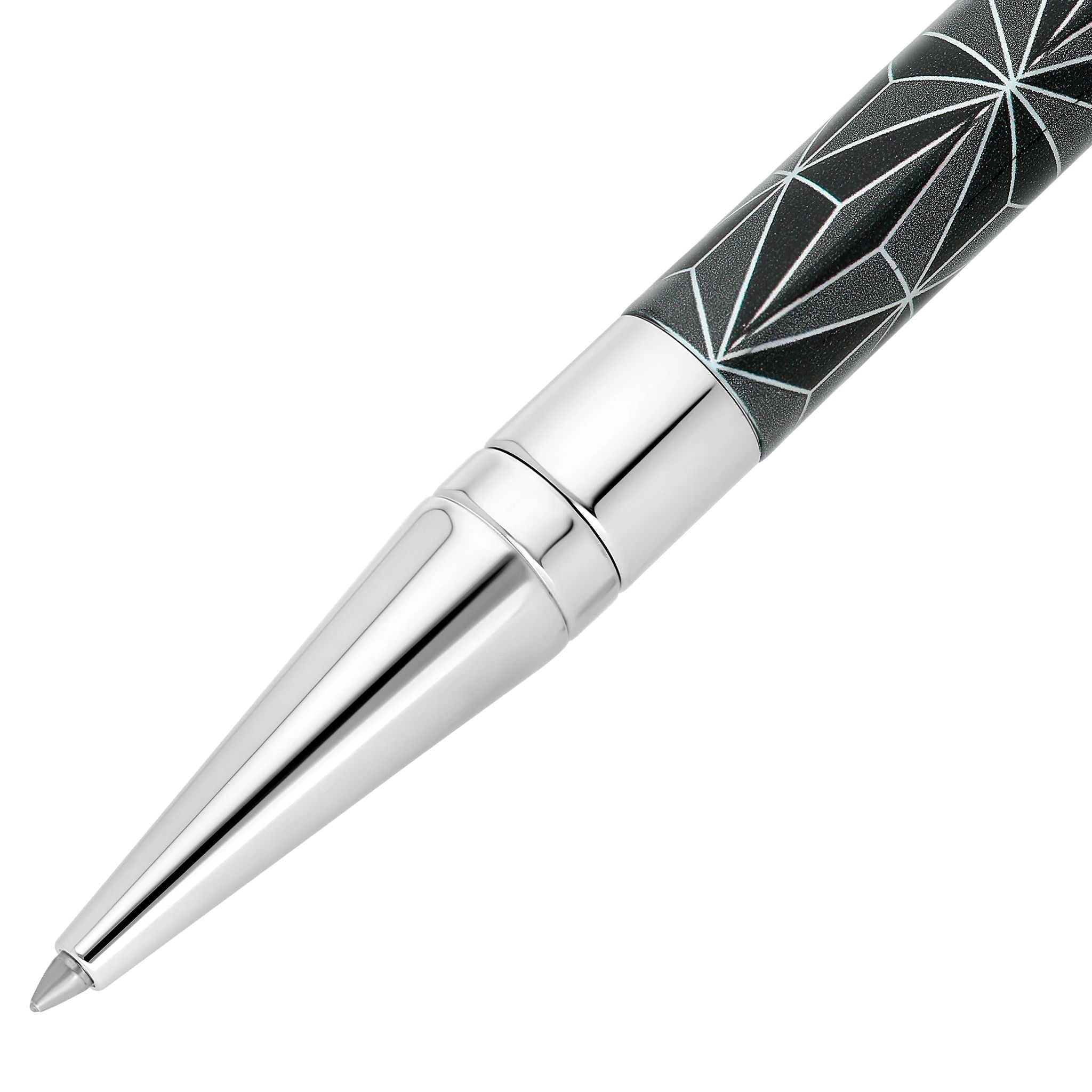 Penna Uomo Dupont Biro Acciaio Smalto Nero Punto Di Fuoco 275070